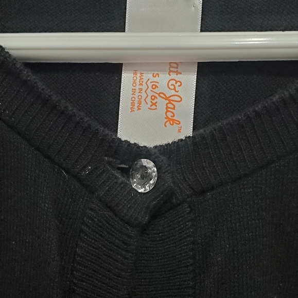 Girls Black Sweater Size 6/6x - Picture 3 of 4